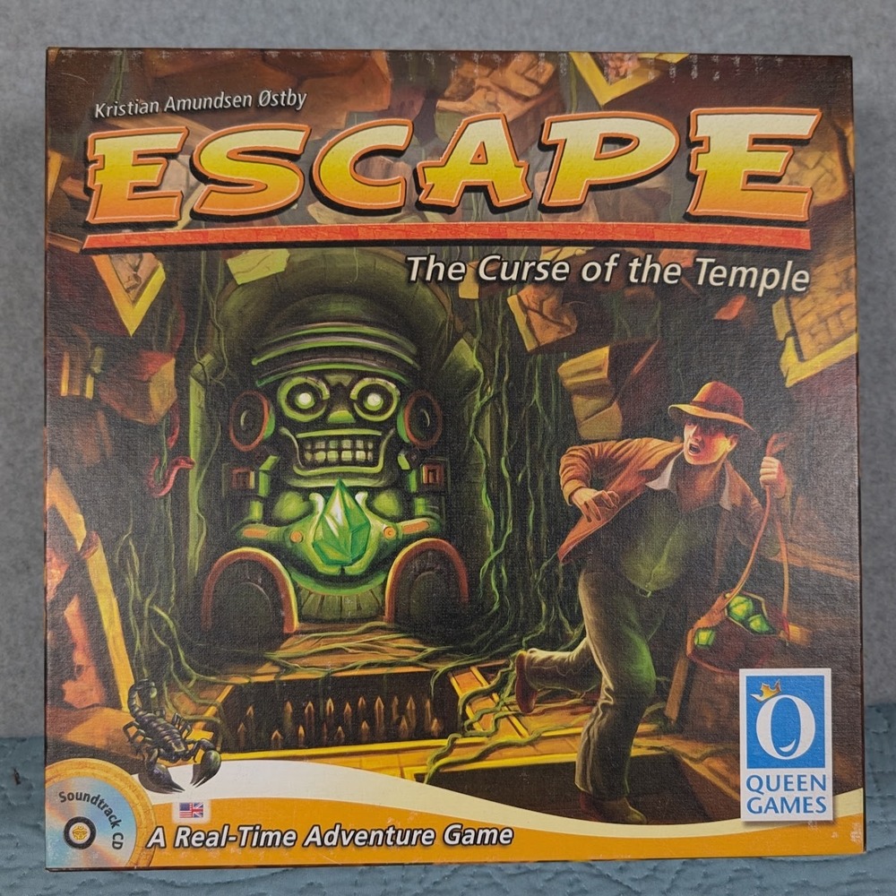 Escape The Curse of the Temple Board Game Queen Games Real-Time Adventure CD